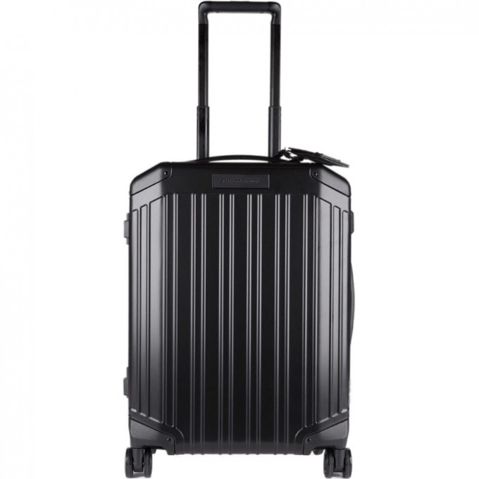 Чемодан Piquadro ALU () 40x55x20см 37л. 4.590кг. алюминий/кожа черный BV4425ALUS-N