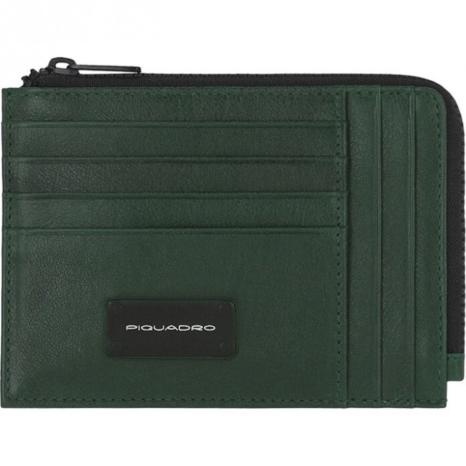 Кошелек мужской PIQUADRO HARPER PU1243APR/VE3 зеленый натур.кожа PU1243APR-VE3