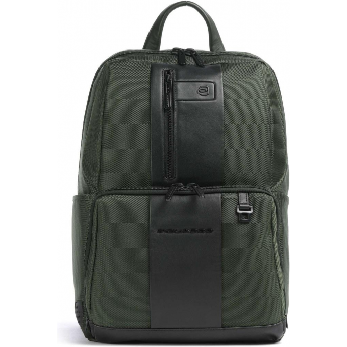 Рюкзак мужской PIQUADRO BRIEF2 хаки ткань/натуральная кожа CA3214BR2/VE2 Рюкзак мужской PIQUADRO BRIEF2 хаки ткань/натуральная кожа CA3214BR2/VE2