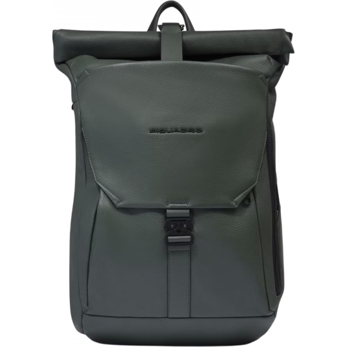 Рюкзак PIQUADRO THAN роллтоп хаки кожа CA6612S135/VE Рюкзак PIQUADRO THAN роллтоп хаки кожа CA6612S135/VE