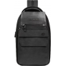 Рюкзак слинг мужской PIQUADRO SOLM черный кожа CA7028S141/N