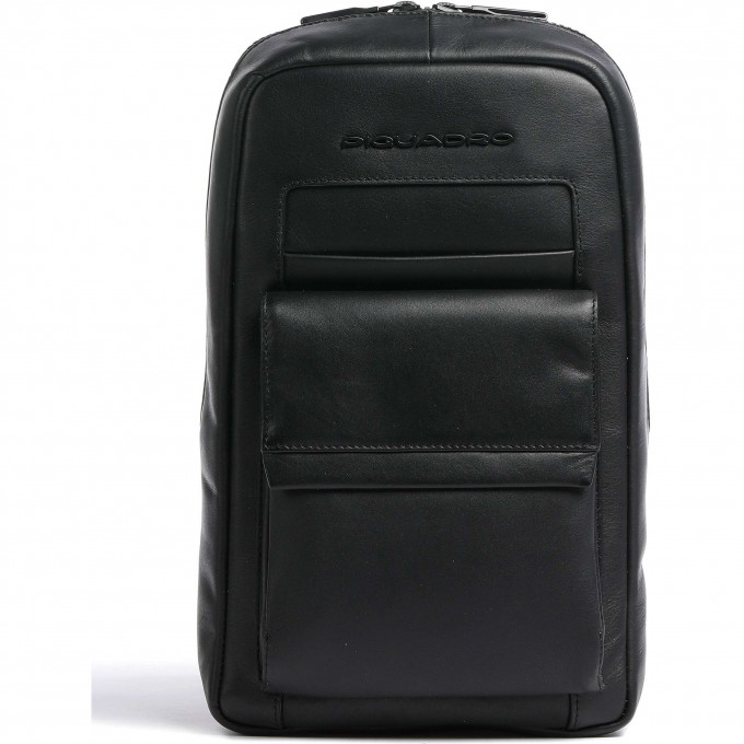Рюкзак слинг PIQUADRO FINN черный кожа CA5982S123/N